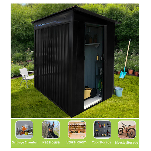 Metal garden storage shed - shed, 6