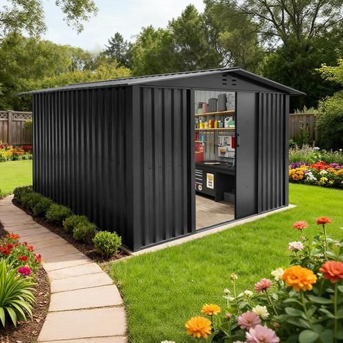 Metal garden shed - metal,