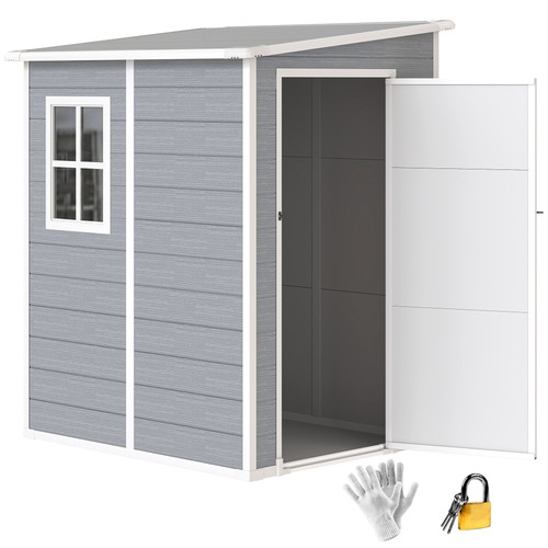 Outsunny lean garden shed - to,