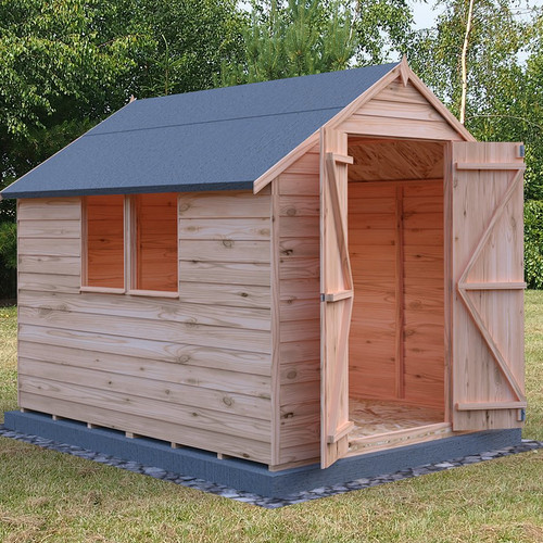 8x6 wooden garden - wooden, shed