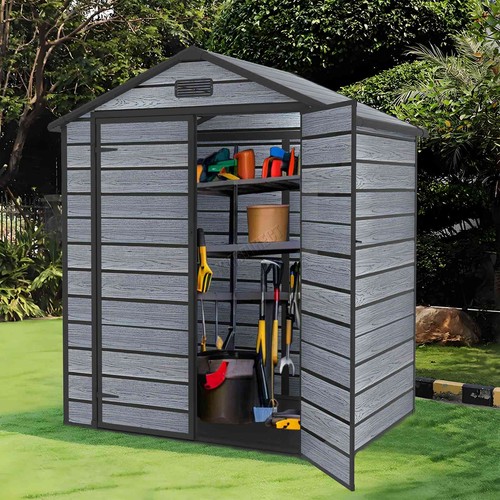 6x4 4ft plastic garden - 6x4.4ft, shed