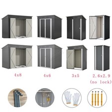 BIRCHTREE Garden Shed Metal