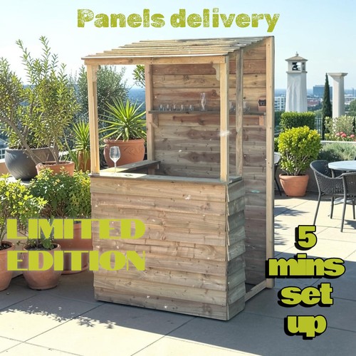 Tiki bar garden - bar, wooden